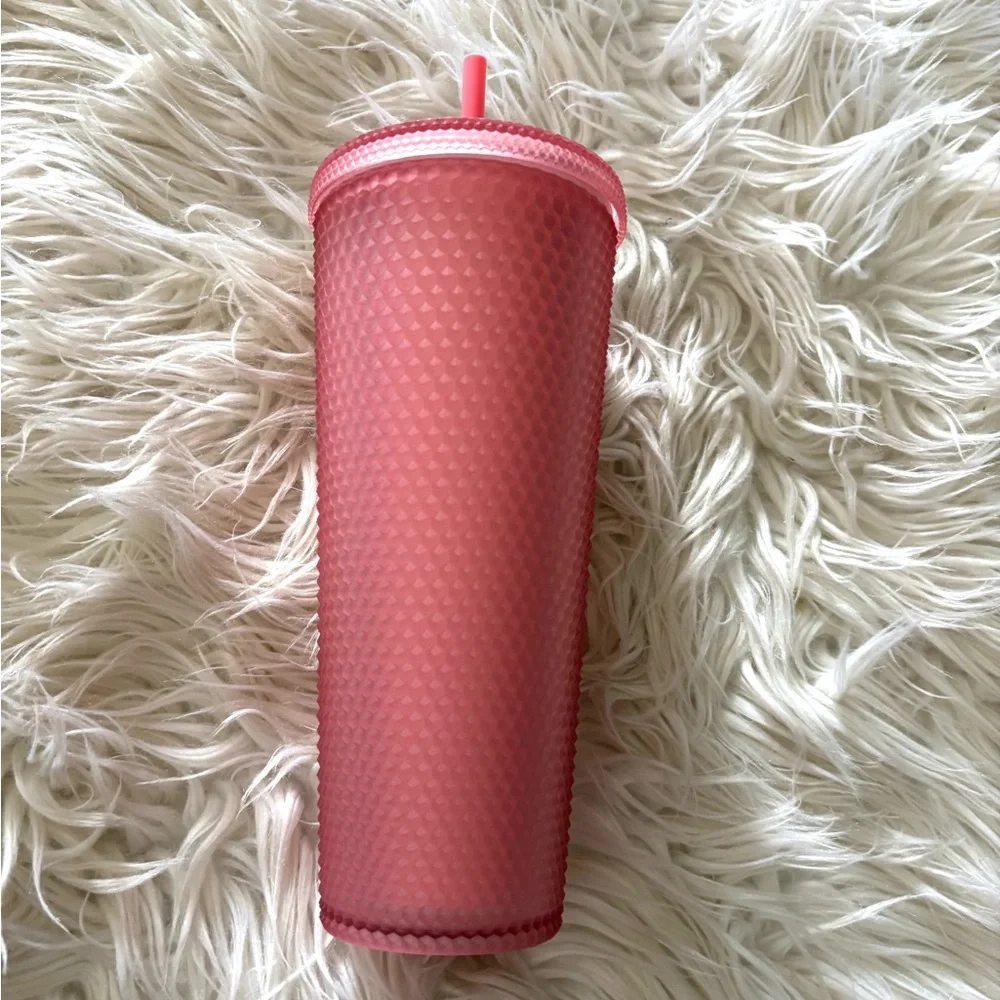 ❗️Starbucks Rose Pink Studded Tumbler with Straw